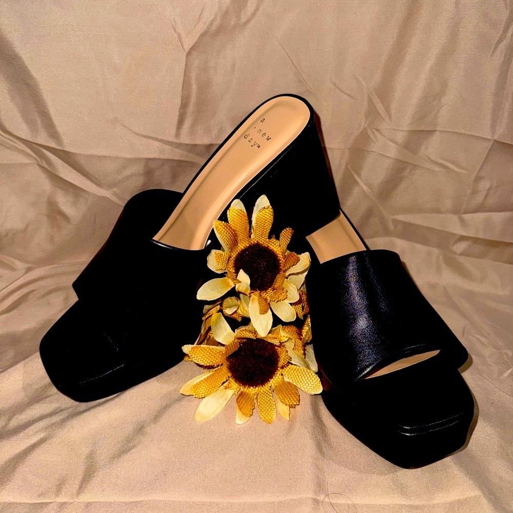 Black Women's Platform Sandals Heels
